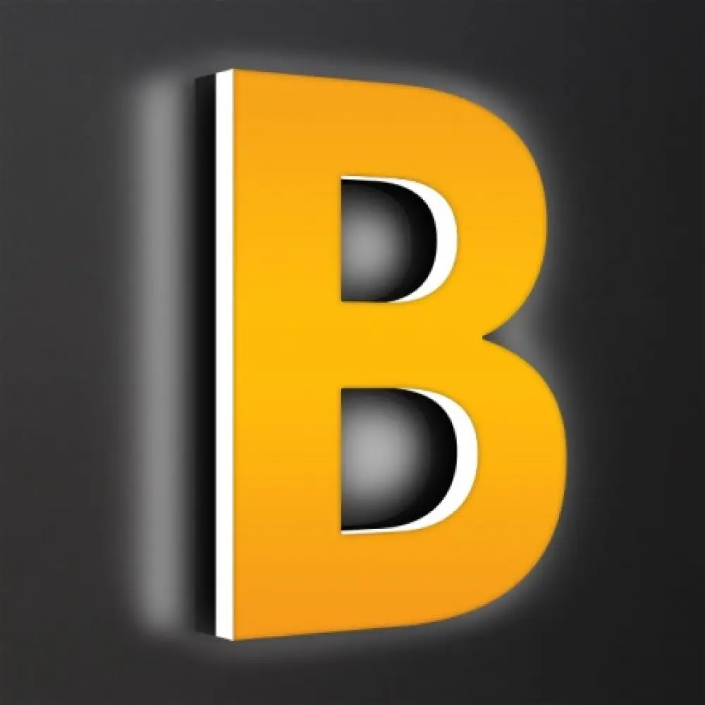 Leuchtbuchstaben Als Seitenleuchter